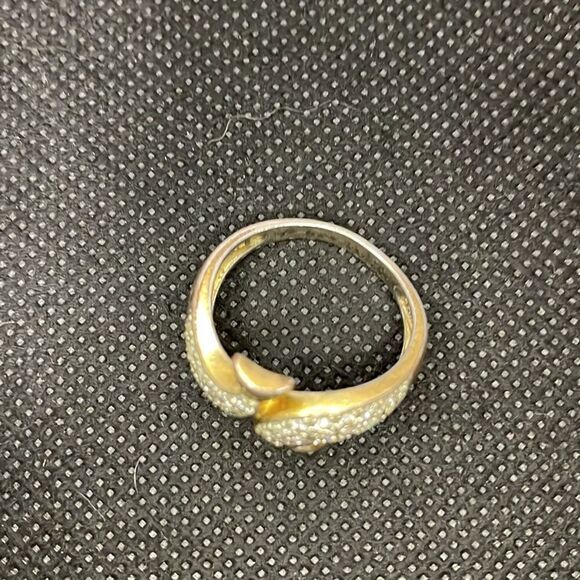 Dolphin ring with white gem - Picture 5 of 7